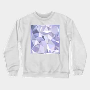 Lavender Abstract Low Polygon Background Crewneck Sweatshirt